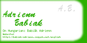 adrienn babiak business card