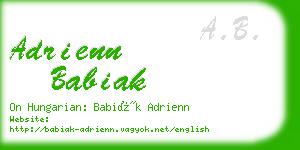 adrienn babiak business card